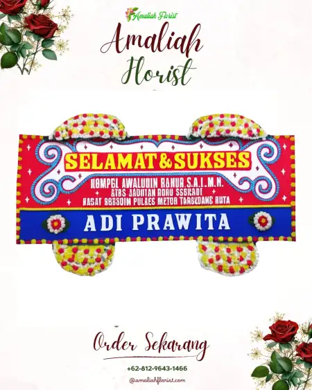 Papan Bunga Ucapan Selamat Turan Amis