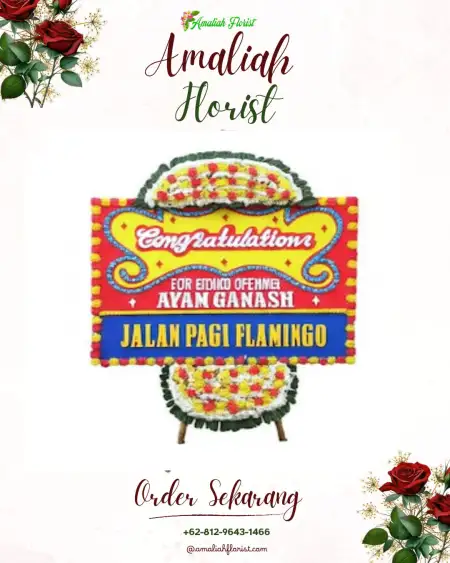 Sewa Papan Bunga Turan Amis